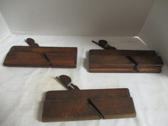 3 Antique Wood Molding Planes