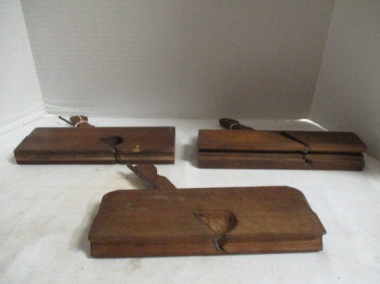 3 Antique Wood Molding Planes