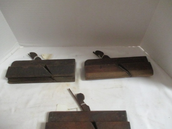 3 Antique Wood Molding Planes