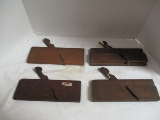 4 Antique Wood Molding Planes