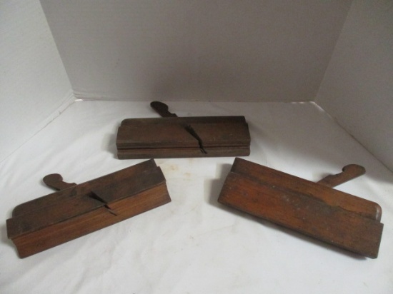 3 Antique Wood Molding Planes