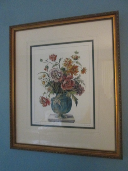 Louis Tessier Botanical Plate from "Livre de Corbeilles et Vases de Fleurs" Print