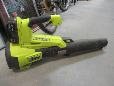 Ryobi 18V One+ Brushless Blower with Battery and Charger