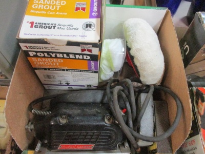 Weller Electric Sander, PolyBlend Sanded Grout, Ryobi Buffing and Polishing