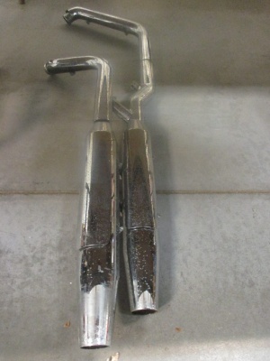Harley Softail Chrome Exhaust System