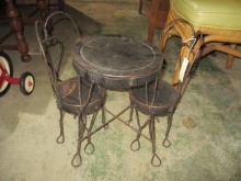 Vintage Child/Doll Metal Bistro Set