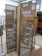 Folding 3 Panel Woven Lattice Room Screen