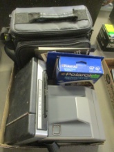 Polaroid Spectrum System Camera with Box of Instant Film and Bag and