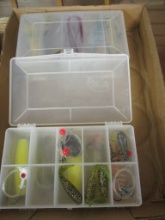 2 Plastic Boxes of Fishing Lures