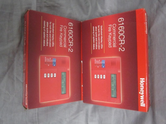 2 Honeywell Keypad, Alpha Fire Red, 6160CR