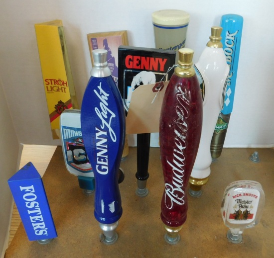 11 assorted beer tap markers