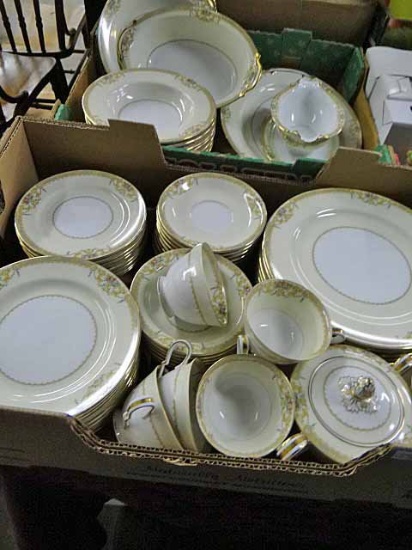 Vintage Noritake Sonora Dishes - Plates: 8 Each Of 10" Dinner, Luncheon, Bread & Butter And Saucers,