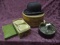 Vintage Men's Accessories: Like New Hat, Black Derby By Christy's' Of London; 1 Dozen Celluloid Wate