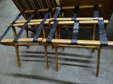 4 Vintage Folding Luggage Racks By Scheibe.