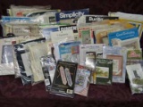 45 Needlework Craft Kits Featuring Ducks, Book Marks, Animals, Bell Pulls, Pillows, Flowers, Angels,