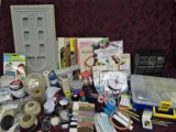 Jewelry Making Items: Darice Bead Designer Tray On Board, Two Organizers With Earring Wires & Backs,