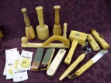 Woodworking Tools: Wooden Mallets - Shop Fox Brass Head 1 3/8