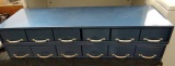 2 Steam Punk / Industrial Metal Storage / Organizing 6 Drawer Units By Bowman Products. Each Unit Is