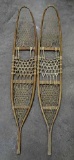 Pair Of Antique Snow Shoes, Marked - U.S., C.A. Lund, Hastings Minn.1 Has Some Damage To Rawhide Web