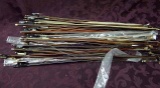 30+ Vintage & New Violin Bows. Several Are Marked Germany. Some Are Strung, Others Not. At Least 3 A