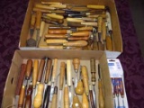 55+ Woodworking / Turning Tools - Chisels, Gouges, Etc. Marples, Addis & Sons, Olson, Herter's, Osbo