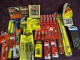 New In Pkg Router & Drill Bits, Plug Cutters & More: Milwaukee, Stanley, Irwin Master Mechanic, Bosc