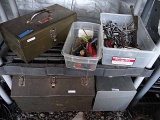 3 Metal Tool Boxes With Misc Tools. See Photos.