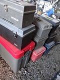 9 Tool Boxes, All Have Trays But One: Water Loo, Tuff Box, Master Mechanic, More. See Photos.