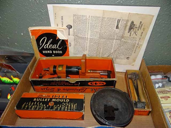 Vintage Re-loading Equipment, Lyman Ideal: Lubricator & Sizer No. 45 In Box ( May Not Be Complete, S