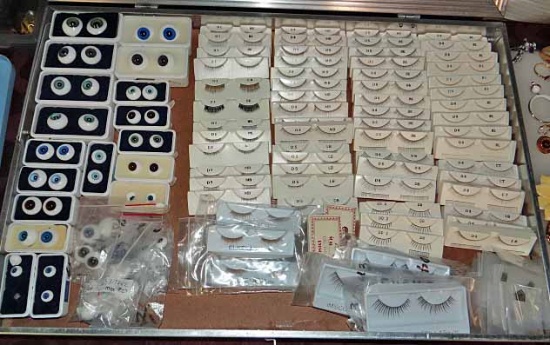 New Doll Making Supplies - Glass Eyes & Eye Lashes: 25 Pr. Glass Paper Weight Eyes, Mose By Tallina'