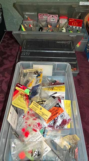 Fishing Lures, Large Lot: More Than 125 Pieces, Not Counting Multiples In Packages. See Photos.