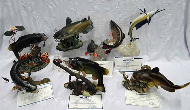 7 Danbury Mint Fish Sculptures By George Kruth, 6 | Proxibid