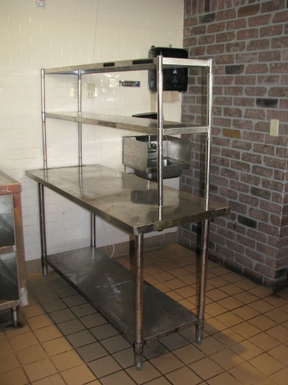 3 tier stainless steel table
