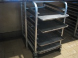 sheet pan rack on casters
