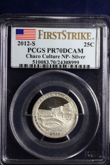 2012-S Chaco silver quarter First Strike