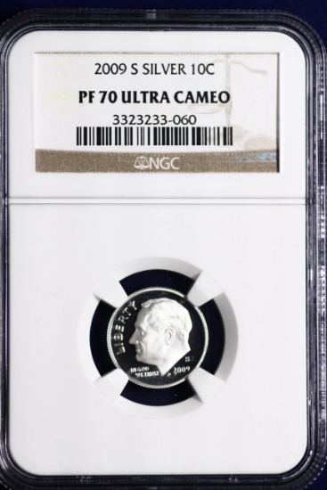 2009 S certified ultra cameo silver dime