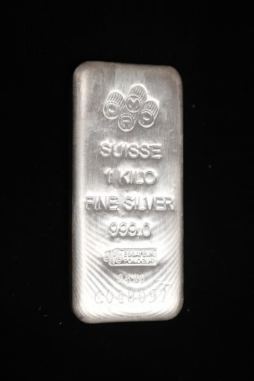 1 Kilo silver bar .999 fine