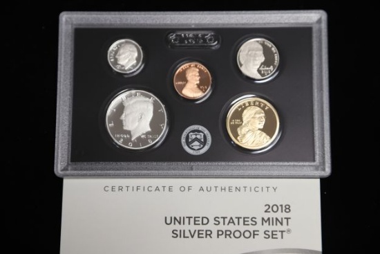 2018 US silver proof set