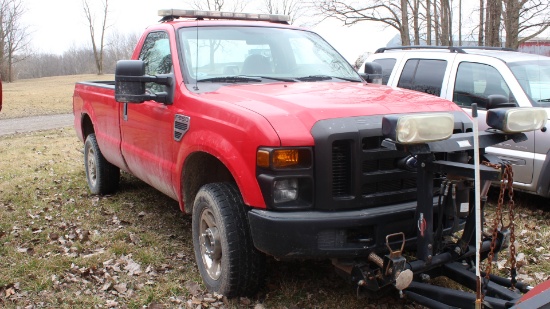2008 Ford F-250 with plow