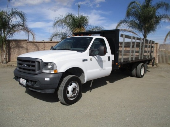2004 Ford F-450 Super Duty Flatbed Truck,