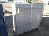 (1) Lockable Rolling Carts W/Shelves & Cover