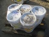 Lot Of (5) Unused 5-Gallon Bucket Of Hydraulic Oil