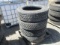 (4) Bridgestone 255/70R 22.5 Tires