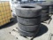 (4) Bridgestone 295/75R 22.5 Tires