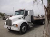 2007 Kenworth T300 T/A Flatbed Truck,