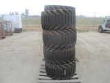 (4) 33x15.50-16.5 Tires & Rims