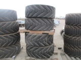 (4) 445/50 D7 10 Tires & Rims