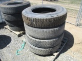 (4) Dunlap 11R 24.5 Tires