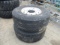(2) 425/65R 22.5 Tires & Aluminum Rims