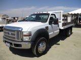 2008 Ford F550 XL Flatbed Truck,